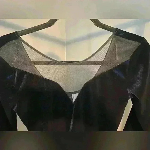 Women’s juniors‎ Divided brand short cocktail dress 3/4 sleeve blue black size 6 - Picture 12 of 14